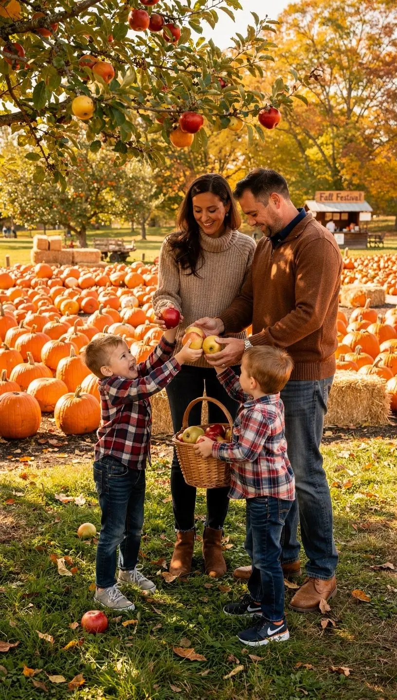 Rodzina relaksująca się na pikniku w parku, z kocem i jedzeniem.